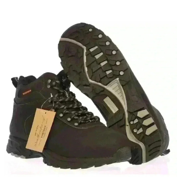 Weatherproof Vintage Jason Waterproof Hikers Black Leather Hiking Boots Boot main image 5